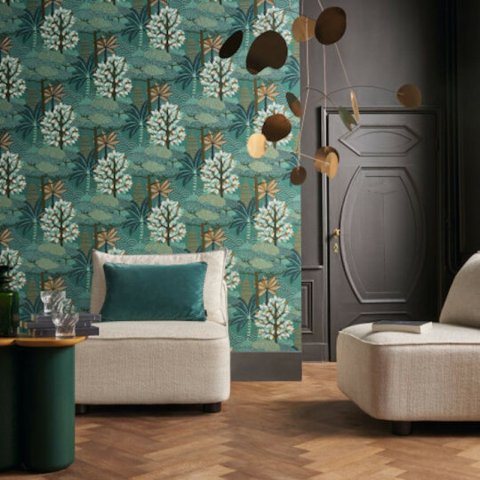 Casamance nuit d'orient wallpaper large square