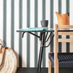 Block print stripe wallpaper product listing