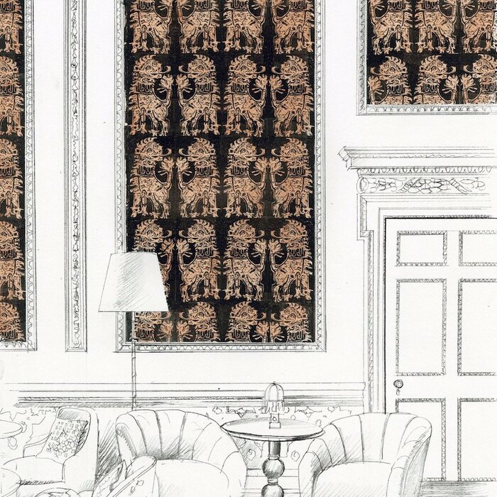 Sicilian lion wallpaper product detail