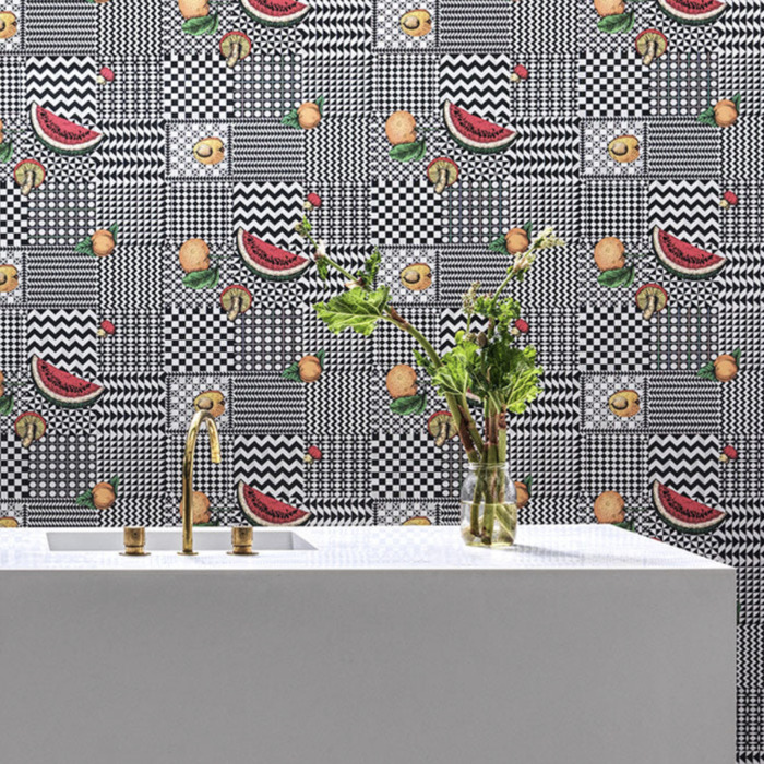 Frutta e geometrico wallpaper product detail