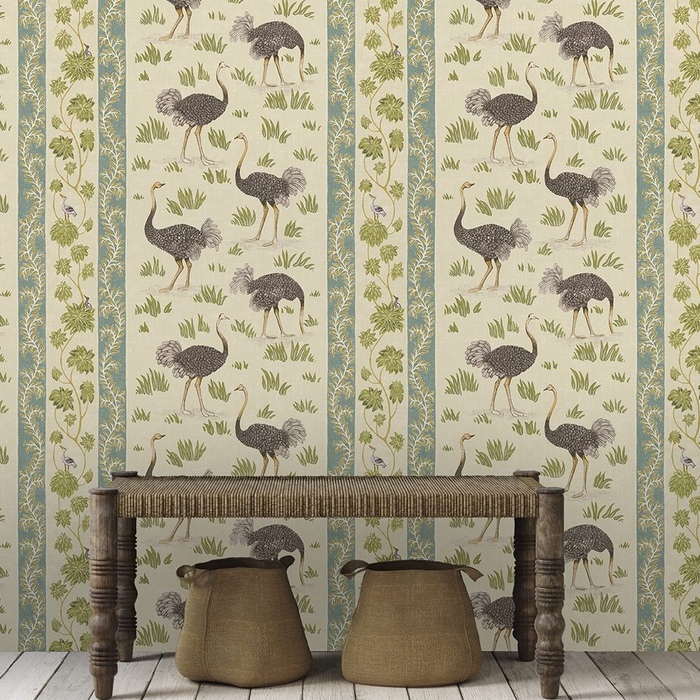 Ostrich stripe wallpaper product detail