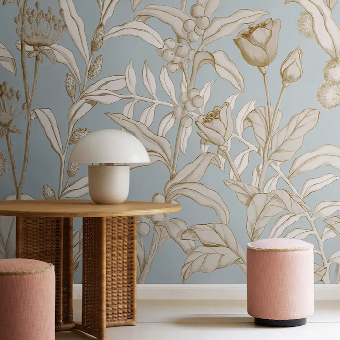 Petals and berries wallpaper product detail