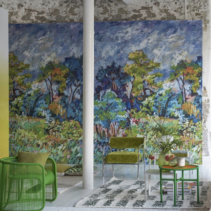 Foret impressioniste wallpaper product detail