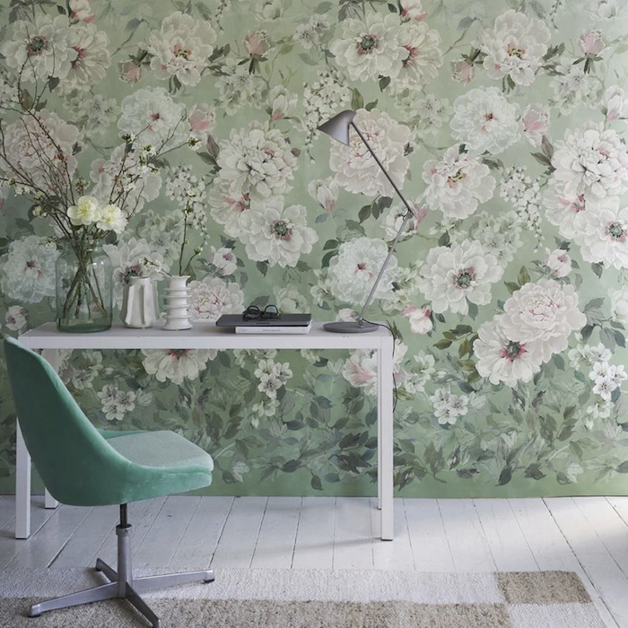 Fleur blanche wallpaper product detail