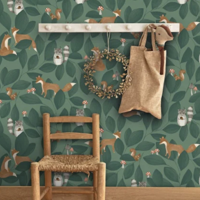 Woodland friends wallpaper product detail