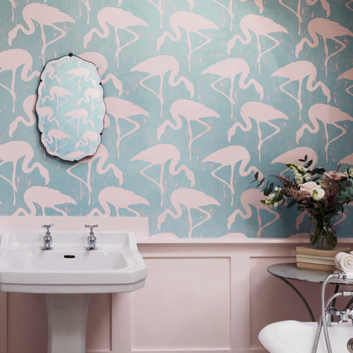 Flamingos wallpaper product detail