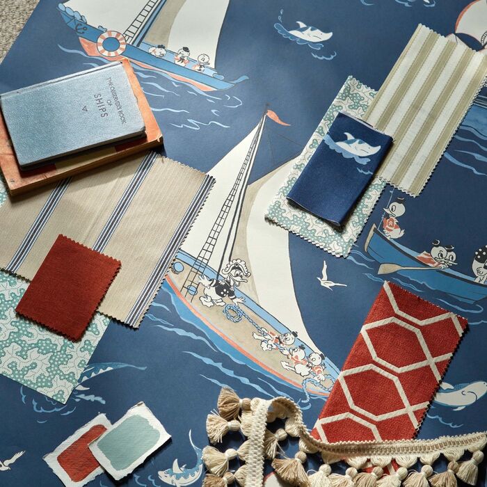 Donald nautical fabric product detail